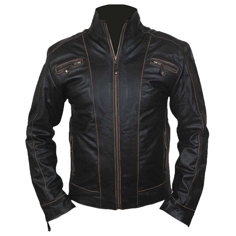 New Genuine Lambskin Leather Designer Jacket Motorcycle Biker Men 